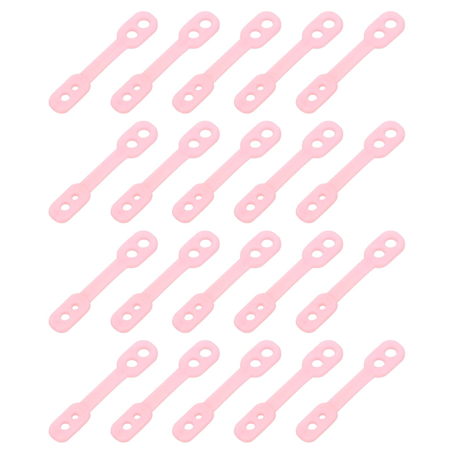 sourcing map 20Pcs Clothes Hanger Windproof Plastic Strip Hook, Anti-Slip Off Windproof Fixed Buckle