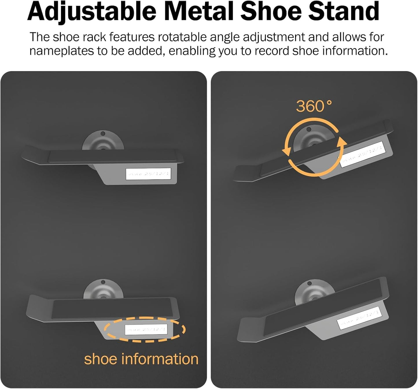 DuvinDD Sports Shoes Display Frame Case Shoe Shelf Wall Mount Floating Shoe Rack Display Sneaker Shoes Boxes Storage for Football Basketball Shoes