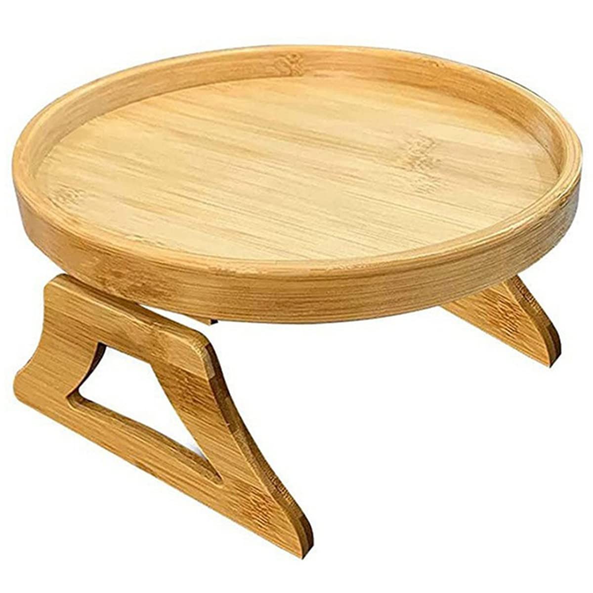 Jetcloud Sofa Arm Tray Foldable Wooden Couch Armrest Tray Sofa Side Tables Organiser Couch Arm Rest Protector Space Saving for Drinks Snack Phone