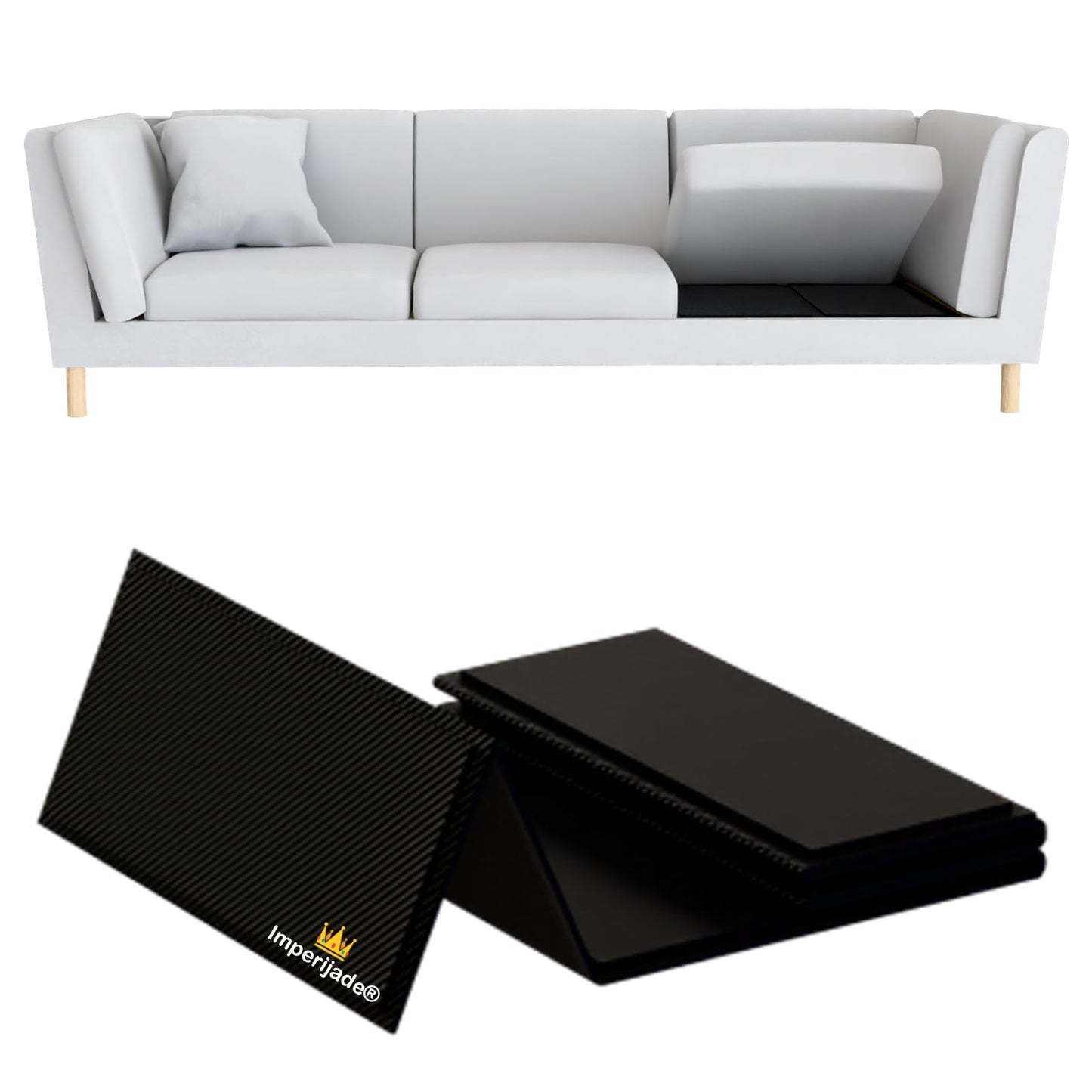 Imperijade® 𝗕𝗲𝘁𝘁𝗲𝗿 𝗦𝗶𝘇𝗲 Sofa Rejuvenator Board | Adjustable | Couch Sofa Cushion Support Board (173X58 cm)