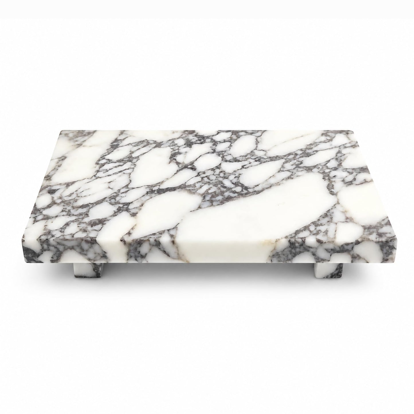 Marble Pedestal Tray for Perfume, Jewelry & Vanity Organizers
