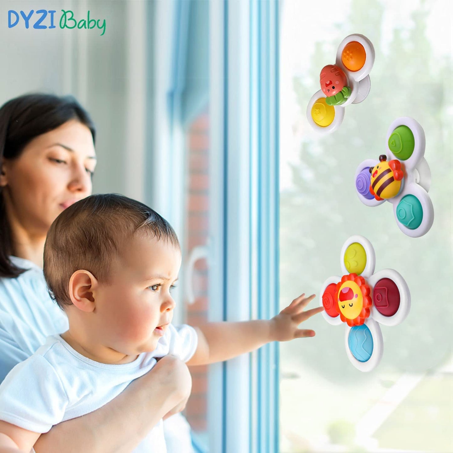 DYZI Suction Cup Spinner Fun Bath Toys