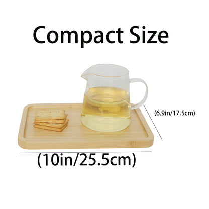 Small Bamboo Tray for Bathroom, 25.5L x 17.5W Centimetres