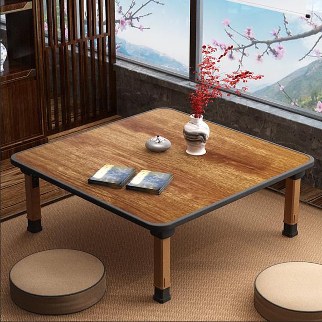WIKLMOTH Multifunctional Folding Japanese-Style Tea Coffee Table, Low Table, Dining Table, Study Table, Small Desk