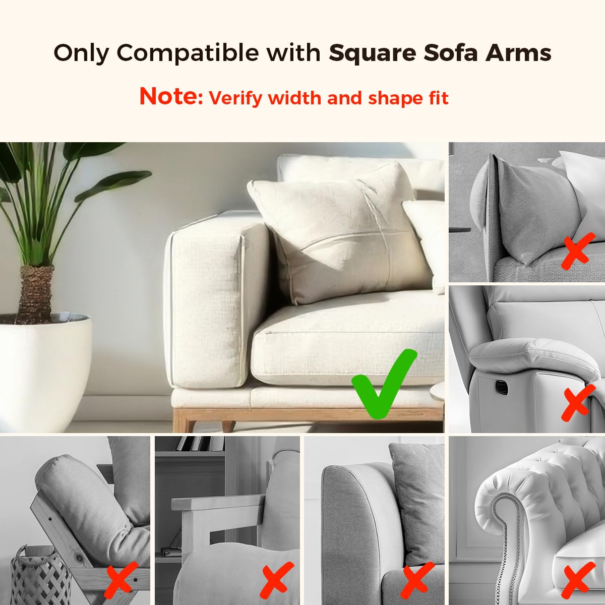 Wealone Mini Black Couch Arm Table for Narrow Armrest, Sofa Arm Tray with Storage Box, Rotating Tabletop and Phone Stand