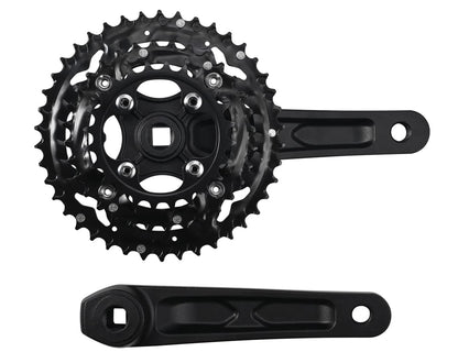 CYSKY Bike Crankset 3x 10 Speed 42-32-24T 170mm 104/64 BCD Crank Arm Set Easy to Replacement MTB BMX Road Bicycle Crankset Compatible with