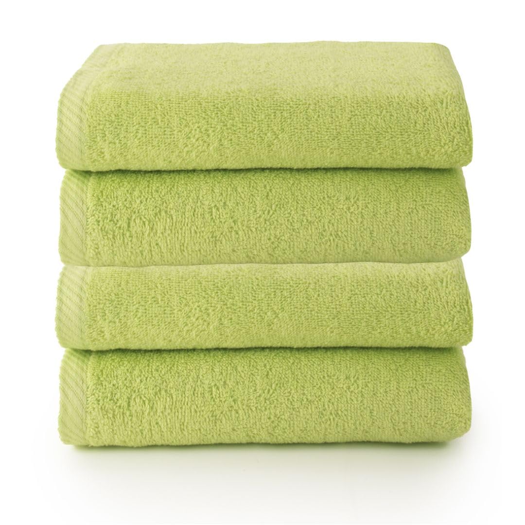 Top Towel Plus Set of 4 Bath Towels and Washbasin 100% Cotton | Soft, Absorbent and Durable Towels 50 x 100 cm | Ideal Set for Modern Bathroom