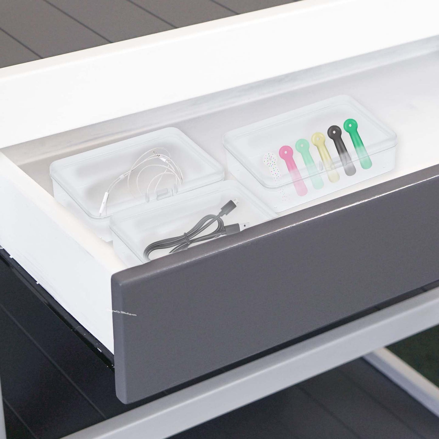5 Pcs Mini Plastic Storage Containers Box with Lid, Small Storage Containers Travel Case 4x3x1 Inches Clear Rectangle Box Organizer for Collecting