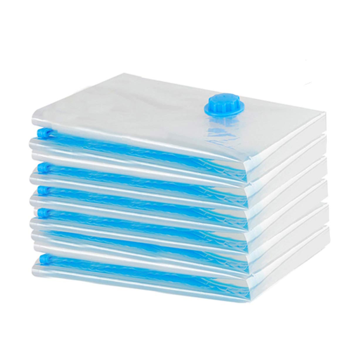 GQC Small Vacuum storage bags,6 pack Vacuum bags clothes,to store clothes and beddings,could save your space,dust-free,keep away from moisture