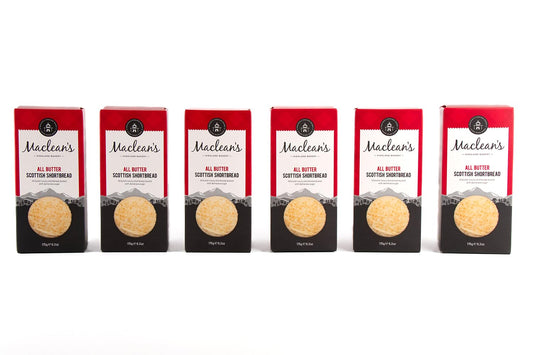 Maclean's Highland Bakery - All Butter Scottish Shortbread, 6 Packs x 175g (1.05kg) - Slowly Baked, Plain, All Butter,Traditional Shortbread