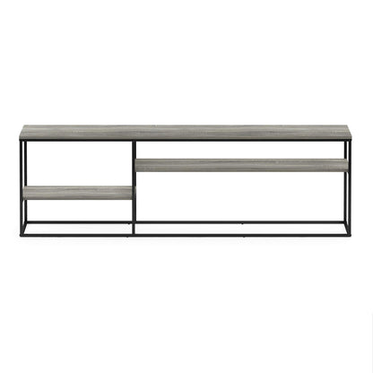 Furinno MORETTI Modern Lifestyle TV Stand, Entertainment Center for TV up to 78 Inch, for Living Room, Bedroom, Grey Oak