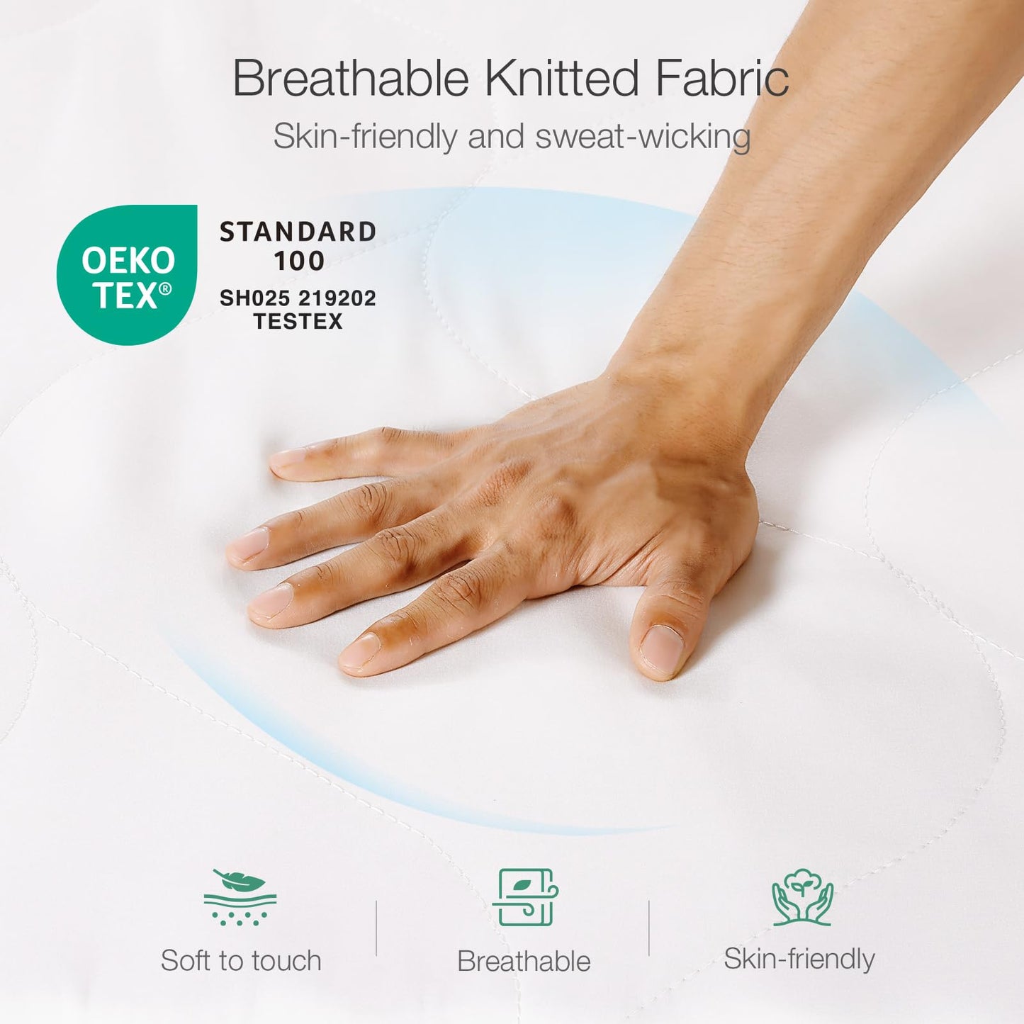 Novilla 4FT6 Double Pocket Sprung Mattresses 20cm Medium Soft Spring Mattress with Breathable Sprung System, Cool Touch Oeko Fabric 135x190x20cm