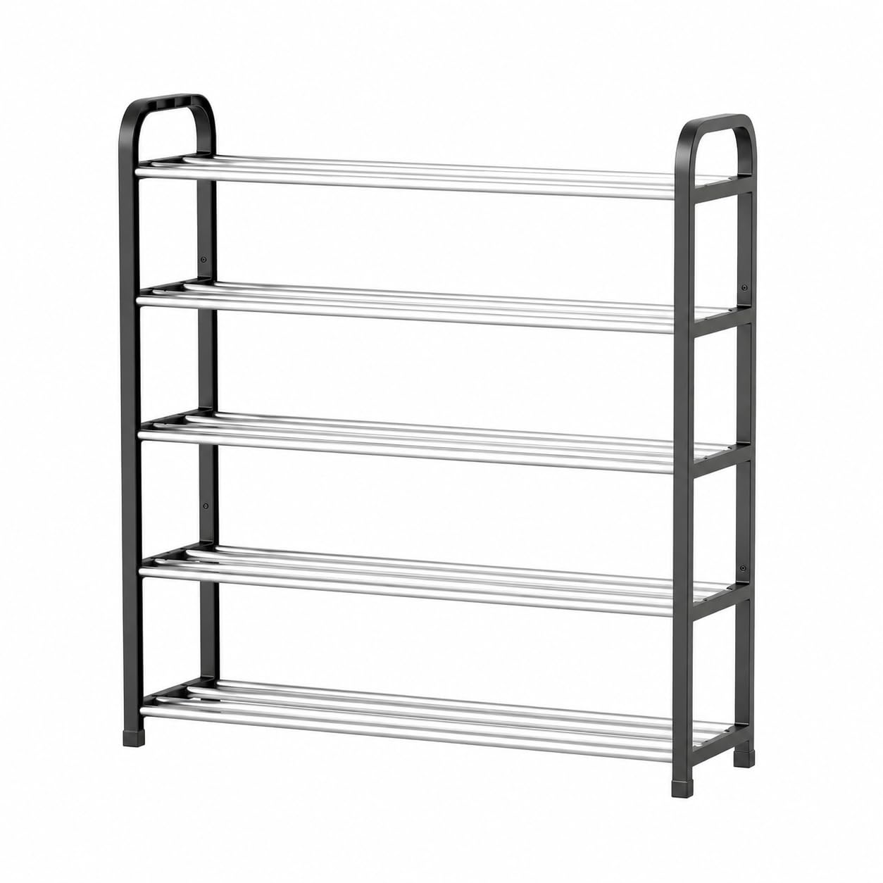 1ABOVE 5 Tier Heavy Duty Shoe Rack Organiser, Black