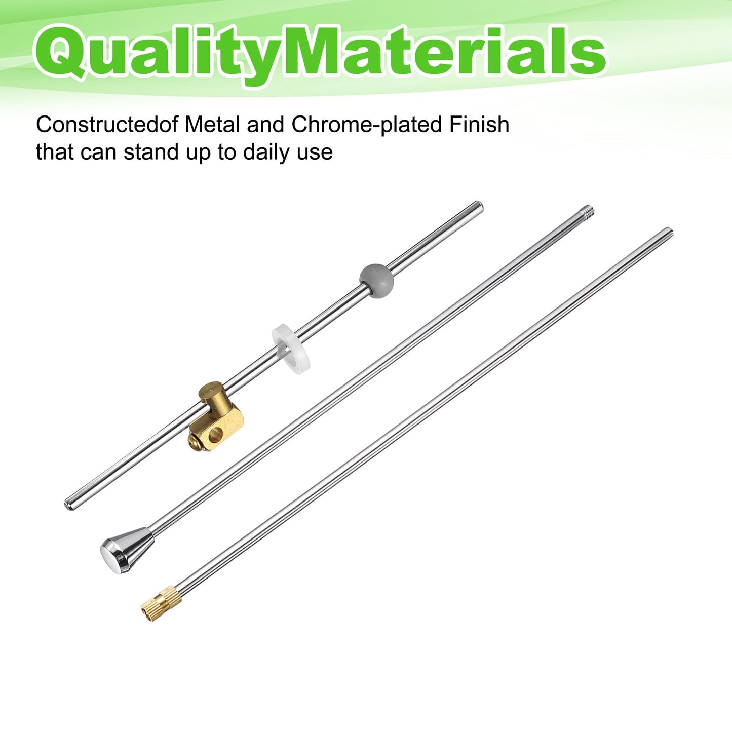sourcing map Sink Drain Repair Kit, 0.46" Sink Stopper Pull Rod Linkage Adjustable Center Pivot Ball Rod Brass Assembly for Bathroom Drain