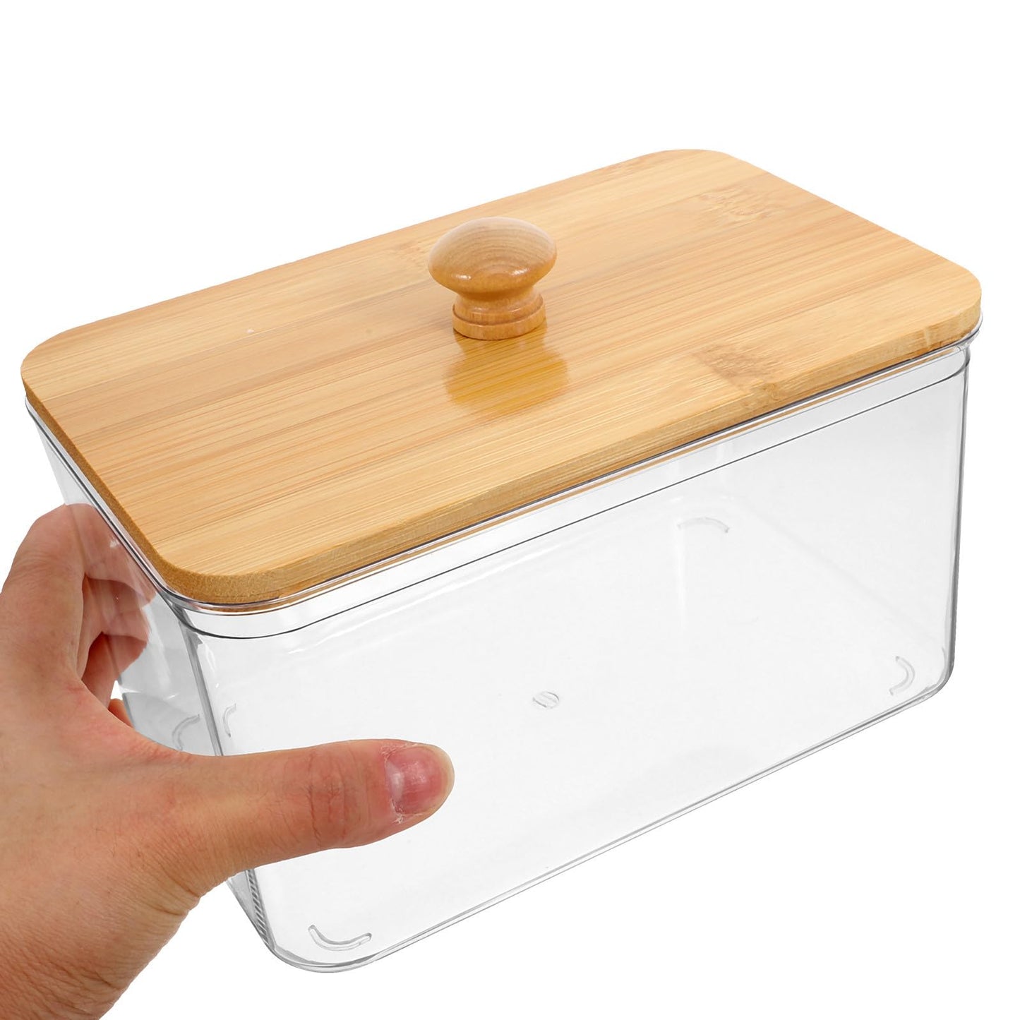 FUOYLOO Laundry Sheet Holder with Lid Container for Dryer Sheets and Dryer Balls Moisture Resistant Storage Organizer for Laundry Room