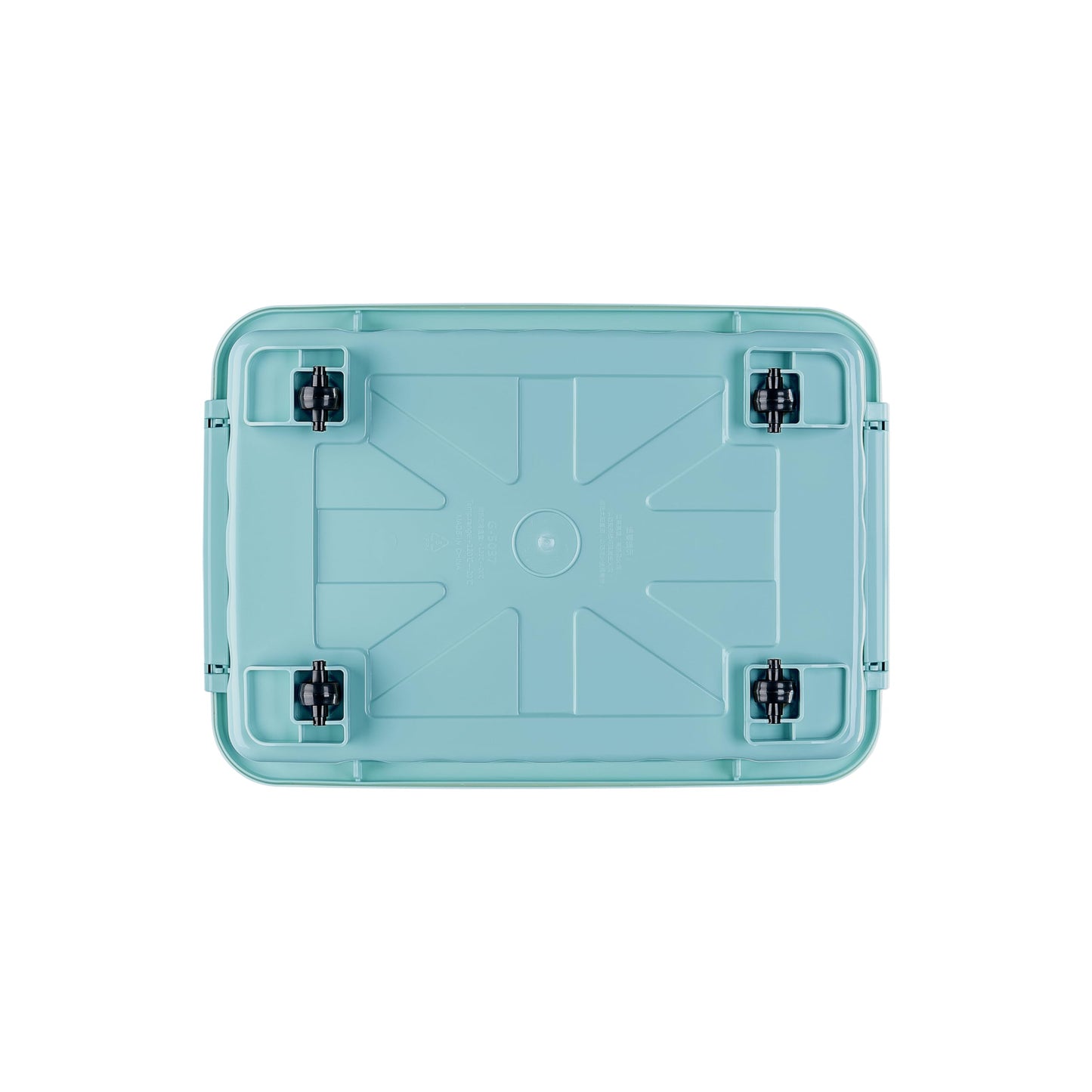 Cetomo 35L*6 Storage Boxes with Lids, Plastic Storage Box with Wheels and Secure Side Latches, Stackable & Nestable Organizer for Home, Office
