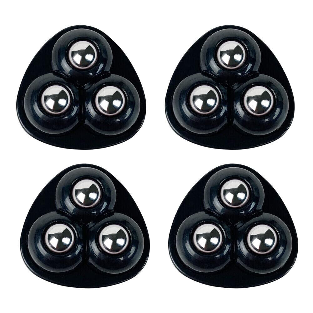 Buy-Simplicity® 4pcs Self Adhesive Mini Caster Wheel 360° Rotation, Mini Appliance Wheels Stick On