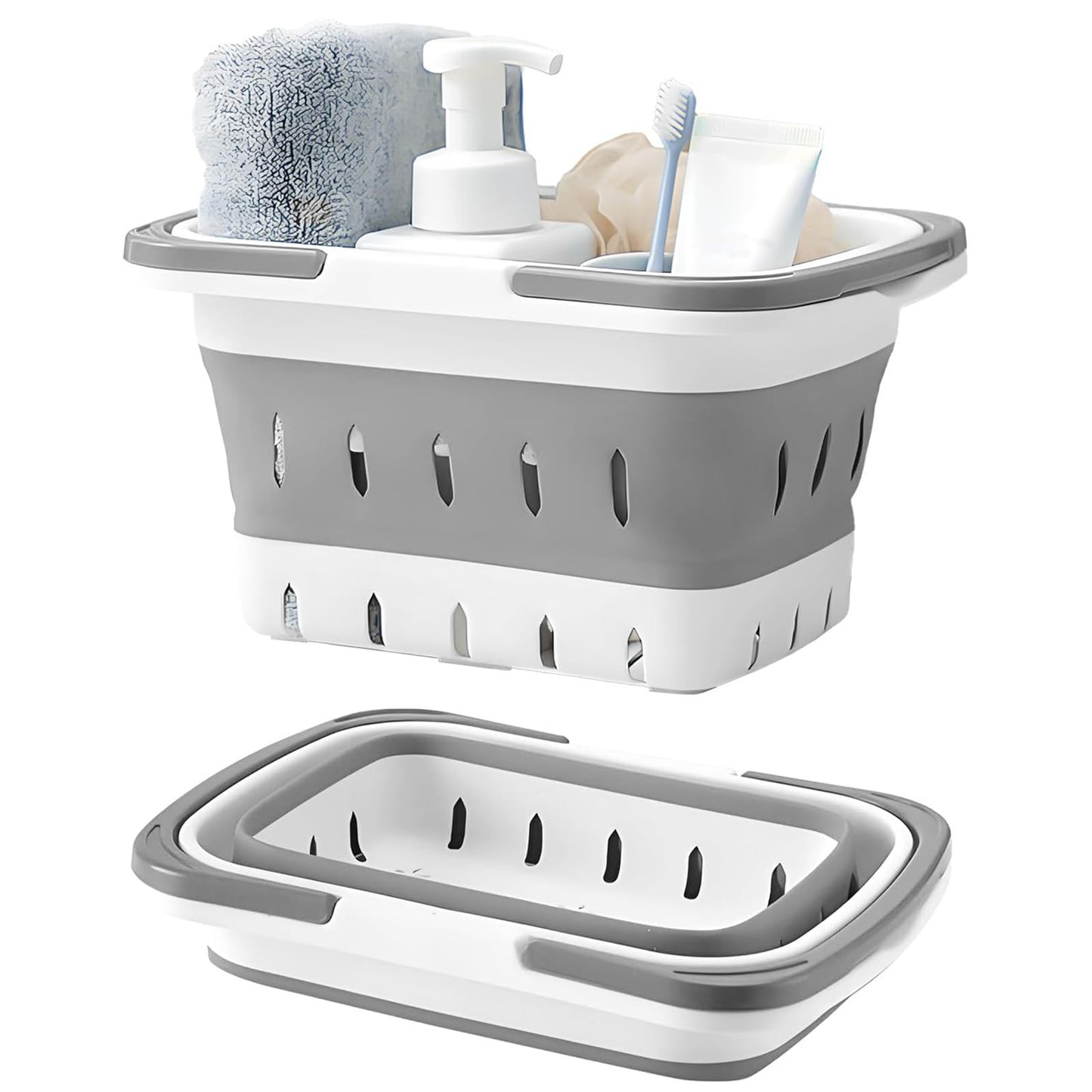 Cosblisvia Collapsible Shower Caddy Cleaning Caddy For Students Campers Families Portable Shower Storage For College Dorms Gym Washrooms Travel