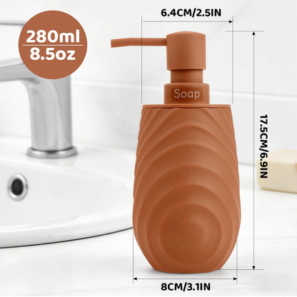 Hand Soap Dispenser Bathroom Bamboo with Texture, Soap Dispenser Kitchen