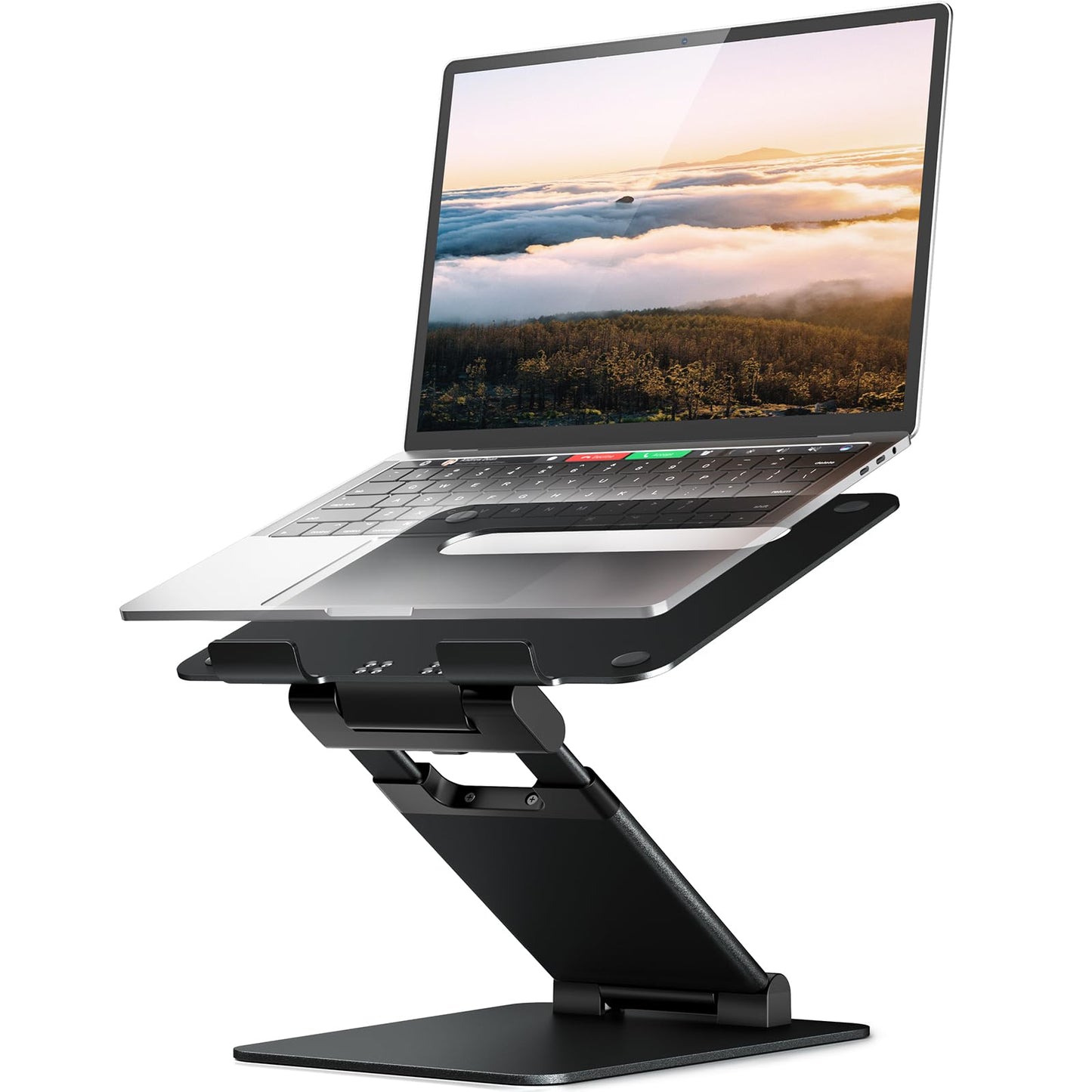 Nulaxy Laptop Stand for Desk, Adjustable Laptop Riser Ergonomic Laptop Holder Adjustable Height from 1.2" to 20", Supports up to 22lbs