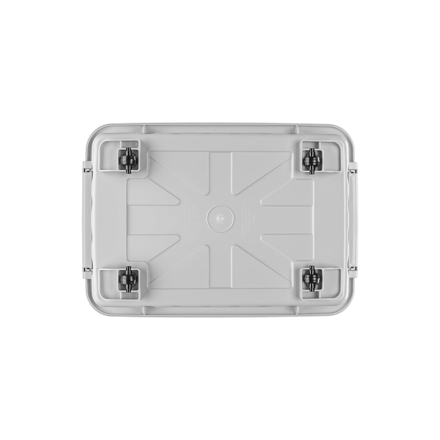 Cetomo 35L*4 Storage Boxes with Lids, Plastic Storage Box with Wheels and Secure Side Latches, Stackable & Nestable Organizer for Home, Office