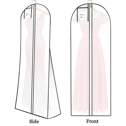 Wedding Evening Dress Garment Storage,180cm Anti-Moth Protector Non-woven Clothes Cover Bag with Pocket,Bridal Dress Cover Breathable Washable Dress