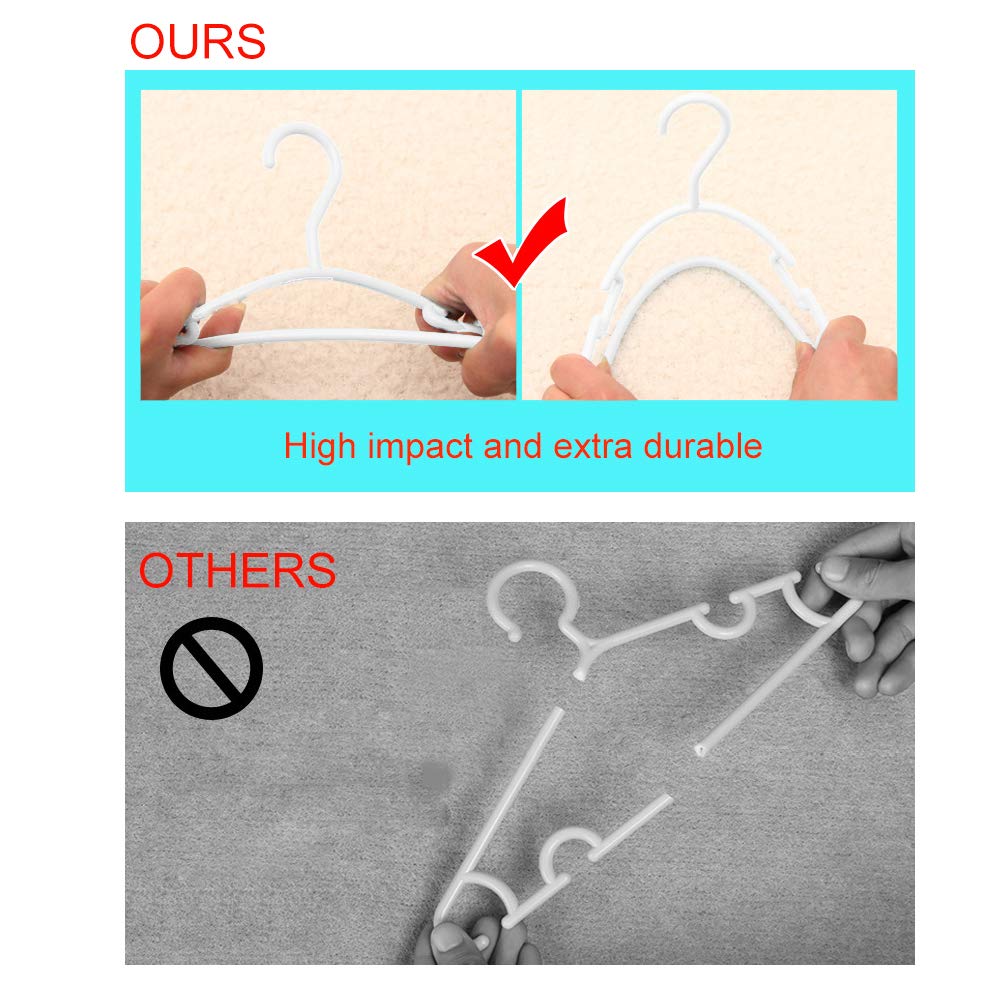 Baby Hangers MOBU 40 Pack Baby Coat Hangers for Clothes Newborn Toddler