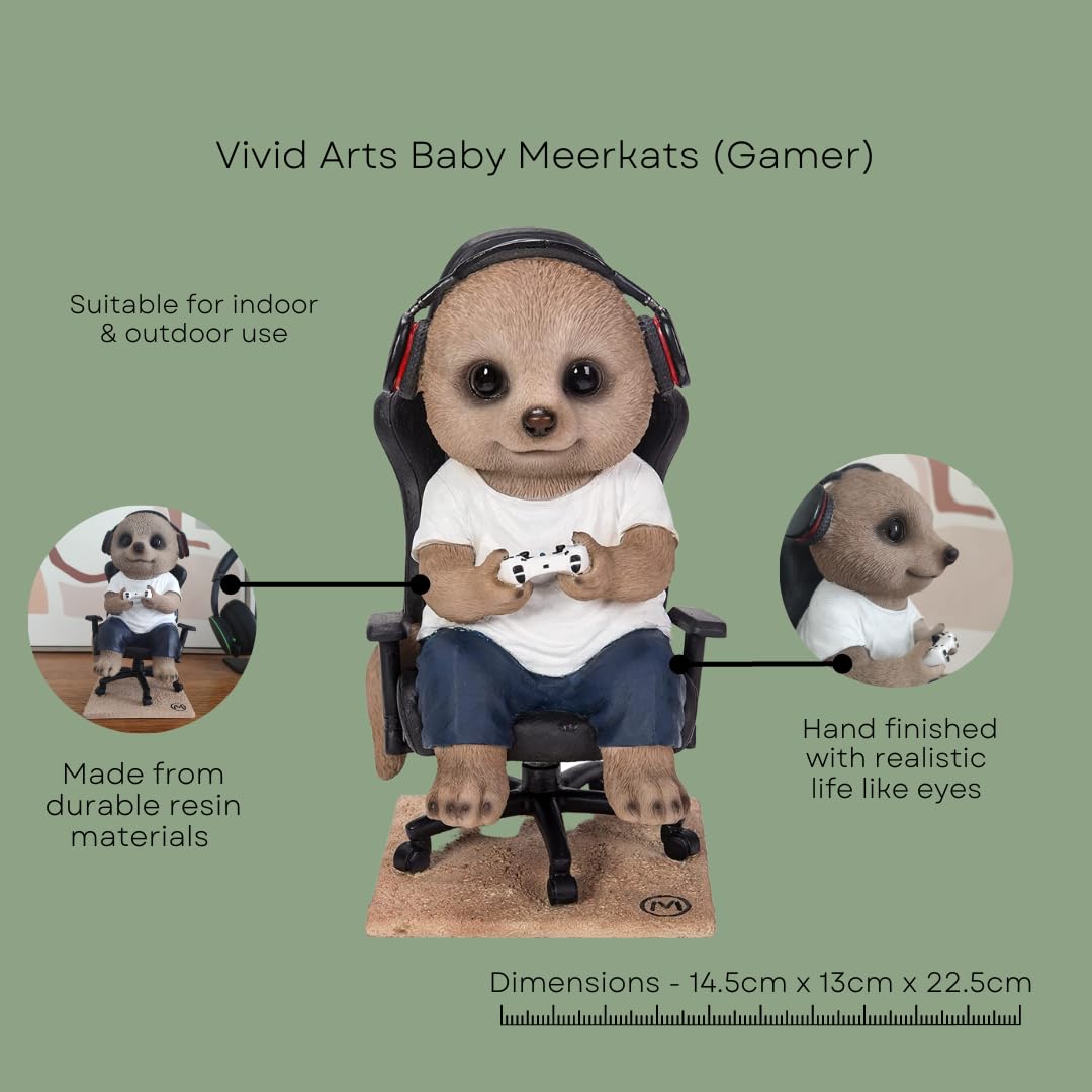 Vivid Arts Baby Meerkats (Gamer)