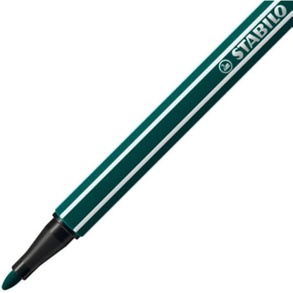 STABILO Pen 68 - Premium Fibre-Tip Pen - ARTY - Tin of 40 - Assorted Colours