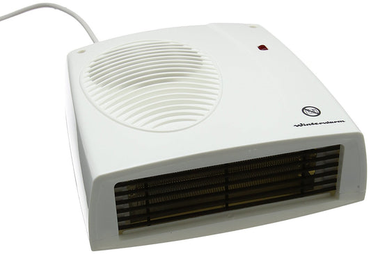 Winterwarm WWDF20E 2KW Downflow Heater IP22 Rated, Pull Cord, 30 Minute Run Time, Automatic Shut-off, Over Heat Protection - White