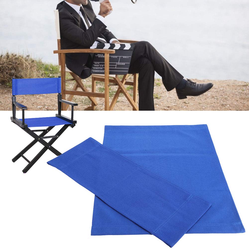 HAOHIZE Directors Chair Canvas Replacement, 1 Set Director Chair Canvas Replacement Seat Cloth with Wooden Stick Movie Chair Replacement Canvas Seat