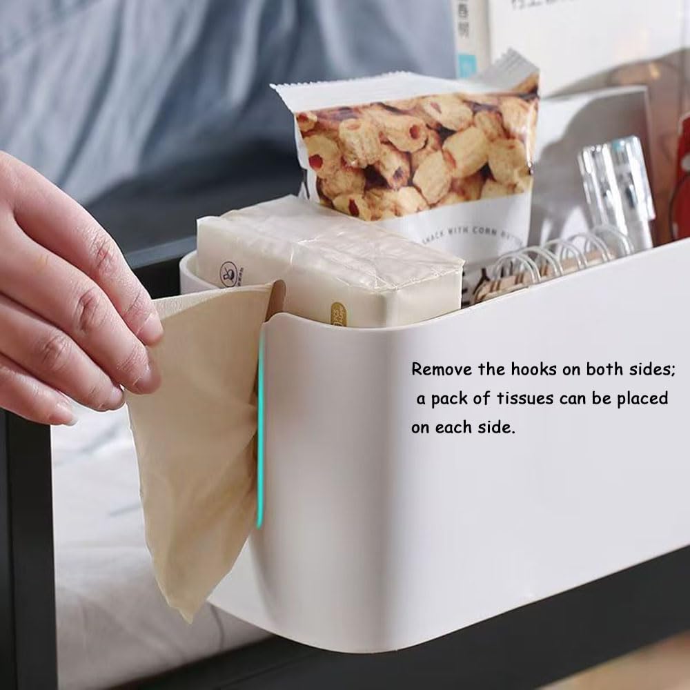 2pcs Hanging Storage Basket, Bed Shelf, Bed Organizer, Hanging Bed Bags Organizer Box, Bedside Table Bed Shelf Holder Storage Hanging Basket
