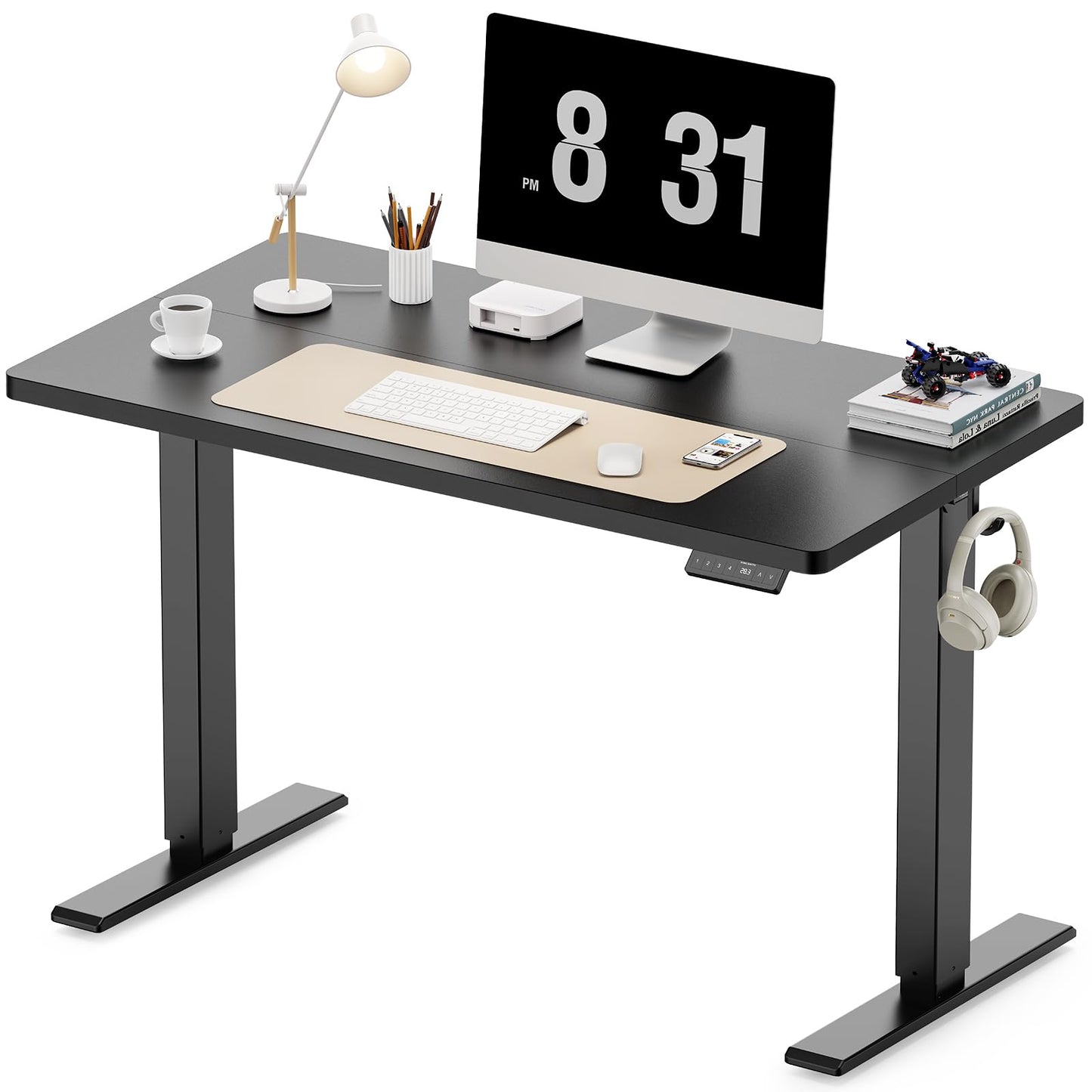 WALKINGDESK Electric Standing Desk, 100 x 60 cm, Black