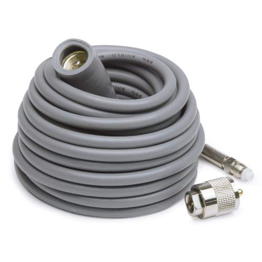 K40 K4018FME 18ft Super Mini-8 CB Antenna Cable with Removable FME Connector