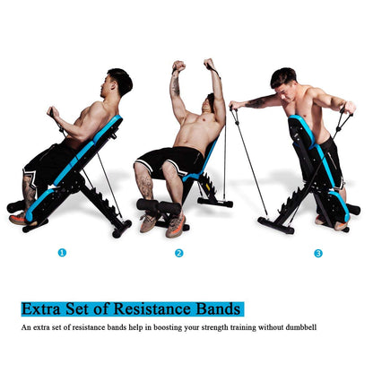 JX FITNESS Adjustable Weight Bench Home Training Gym Weight Lifting Sit Up Ab Bench Flat Incline Decline Multiuse Exercise Workout Bench