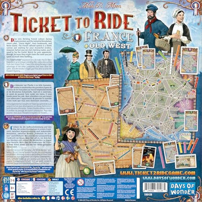 Days of Wonder | Ticket to Ride France Board Game EXPANSION | Ages 8+ | For 2 to 5 players | Average Playtime 30-60 Minutes