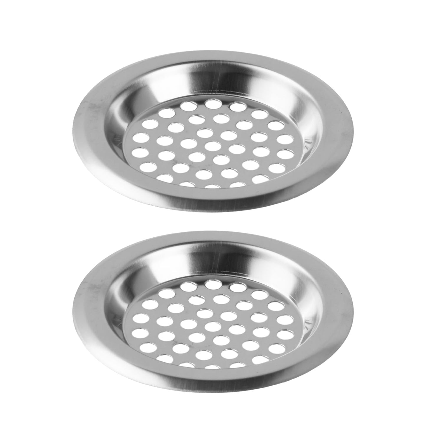 2 Pack Stainless Steel Sink Strainer Plug, 7.5cm External Diameter & 5.7cm Inner Diameter, Drain Protector Filter for Kitchen Bathtub Bathroom Shower