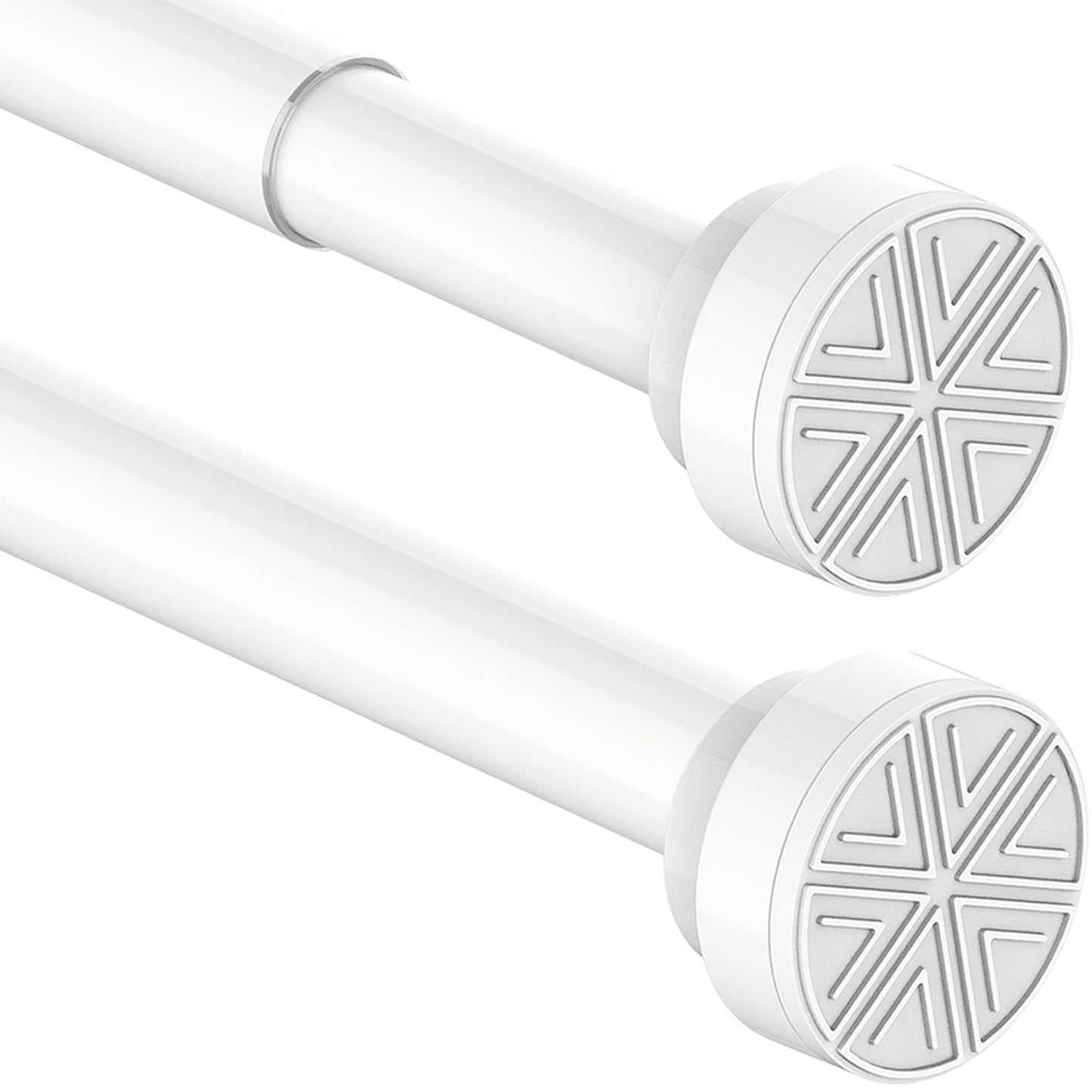 Shower Curtain Pole Extendable Tension Rods for Curtains Curtain Poles No Drilling Shower Curtain Rail Extendable Pole for Bathroom, Window, Door