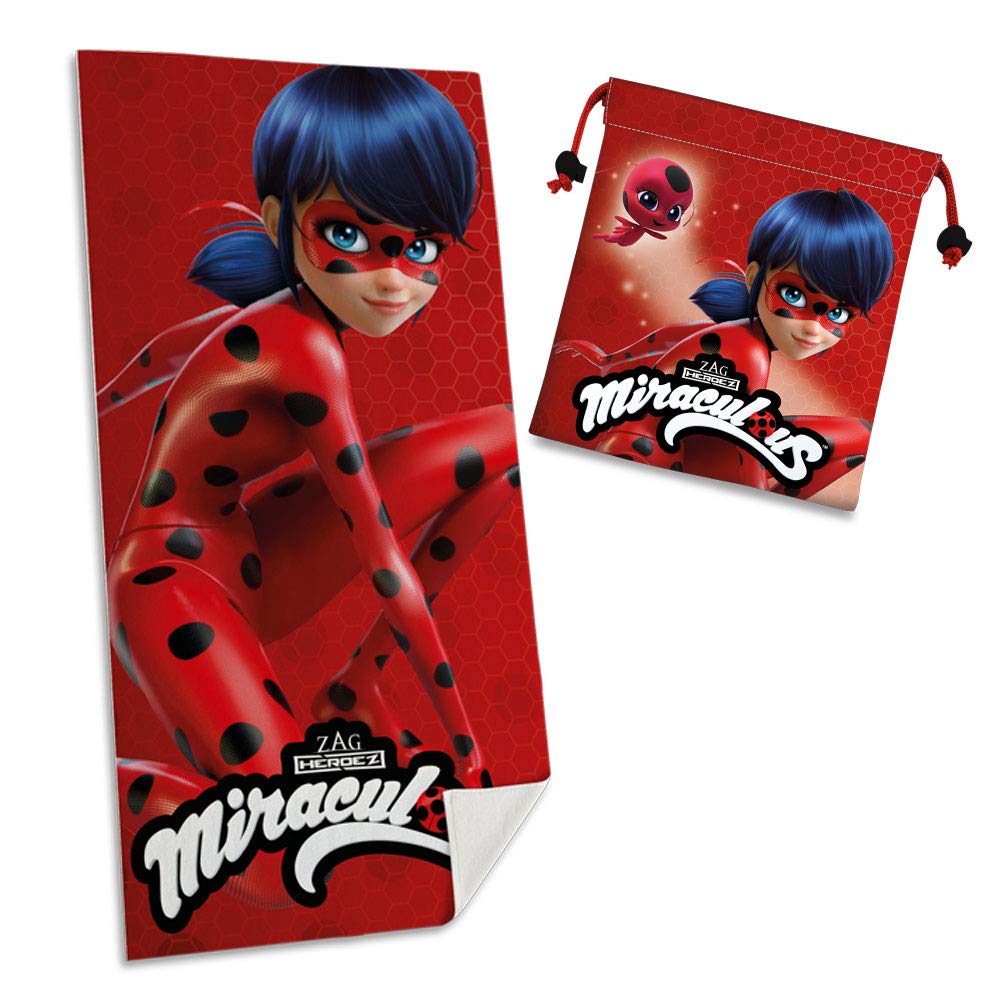 Ladybug Towel 140 x 70 cm + Snack Bag 24 x 22 cm Licencias LB17025M