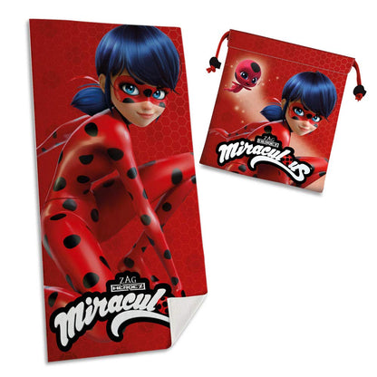 Ladybug Towel 140 x 70 cm + Snack Bag 24 x 22 cm Licencias LB17025M