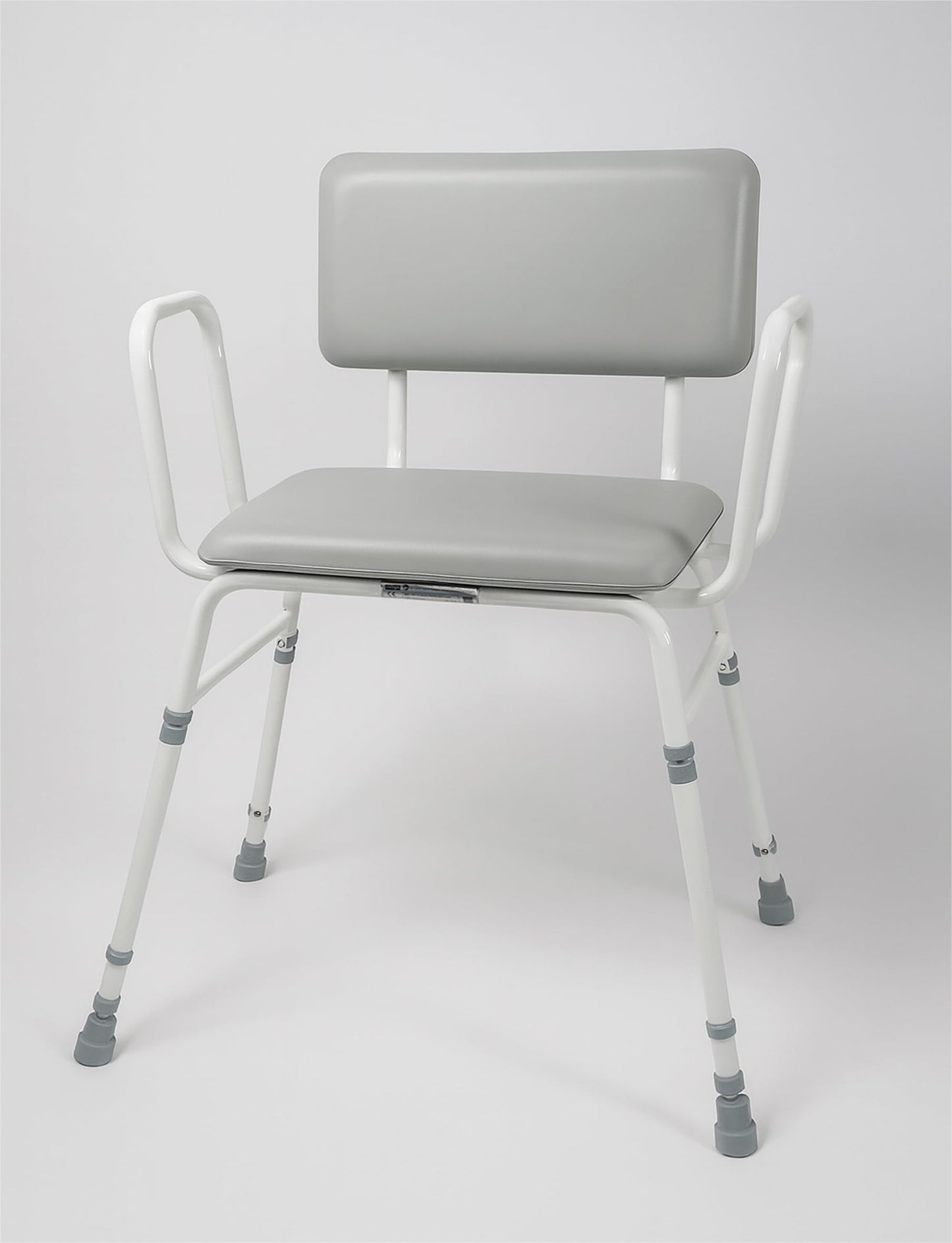 Aidapt 4in1 Bariatric Perching Stool. Padded Back Extra Wide Seat, Height Adjustable,254kg Weight Limit