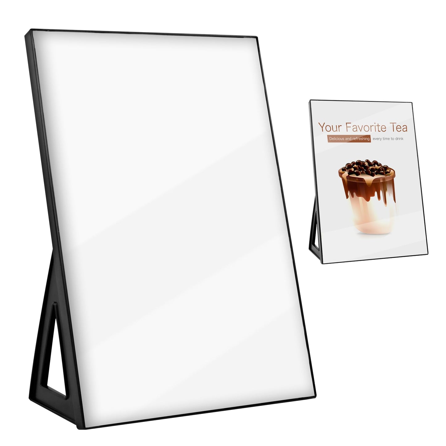 A4 Stand, Acrylic Stands A4 for Table Numbers Wedding, Poster, Flyer, Menu, Brochure Holder A4 Both in Horizontal and Vertical Direction