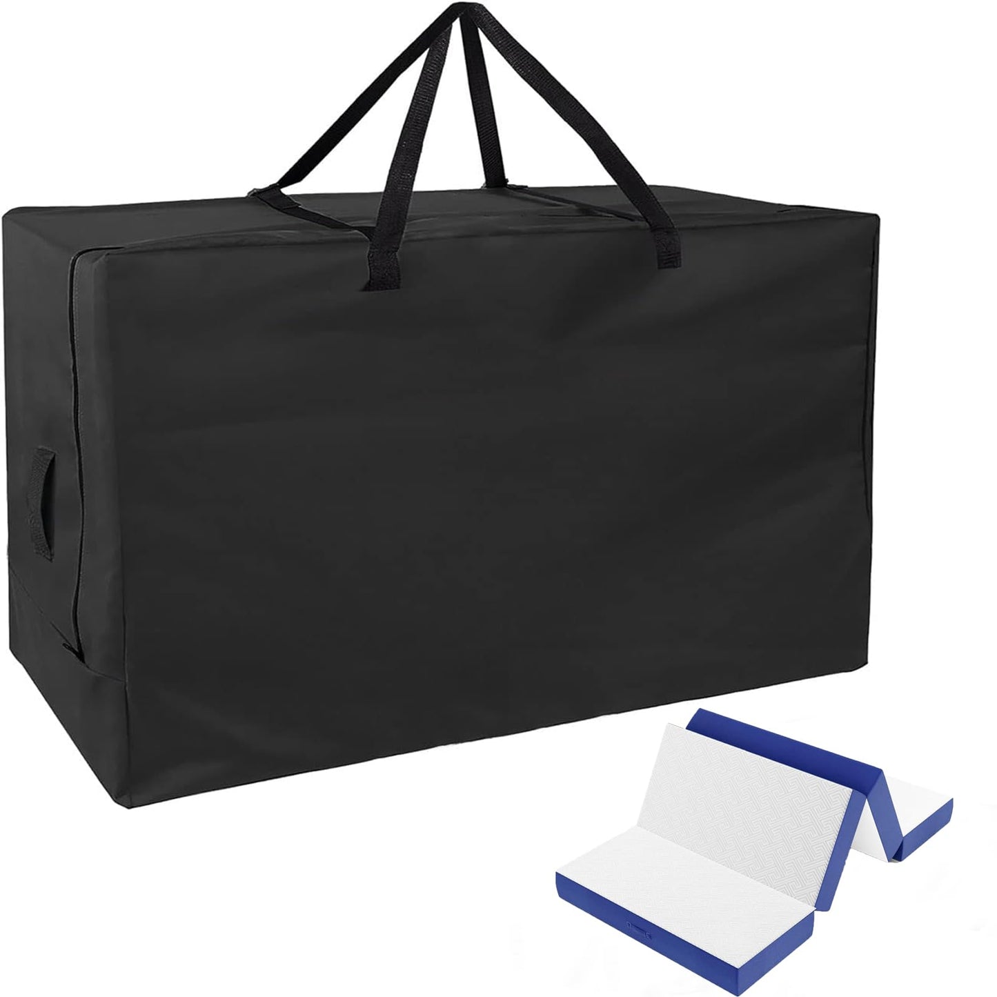 Foldable Mattress Bags, 500D Heavy Bag for 4-Fold Mattress 135x50x65cm