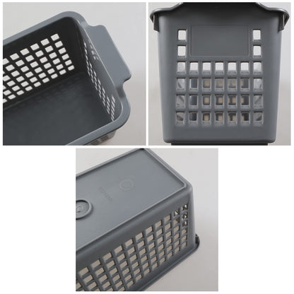 Annkky Plastic Small Storage Baskets, 4 Packs Kitchen Cupboard Baskets