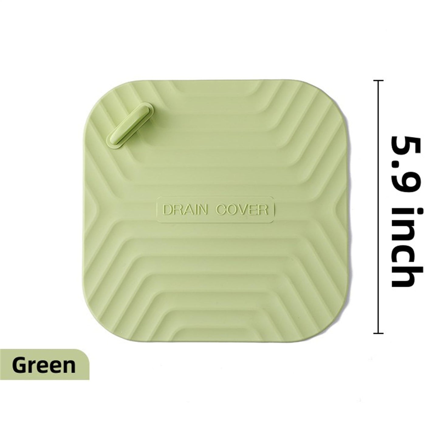 MAOYONG Shower Drain Cover Tub Stopper - Square Silicone Floor Drain Cover for Bathroom, Bathtub Stopper Drain Plug Cover