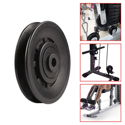 Topfinder 90mm Universal Bearing Pulley Wheel for Gym Fitness Equipment Cable Machine Wearproof Spare Part (12Pcs)