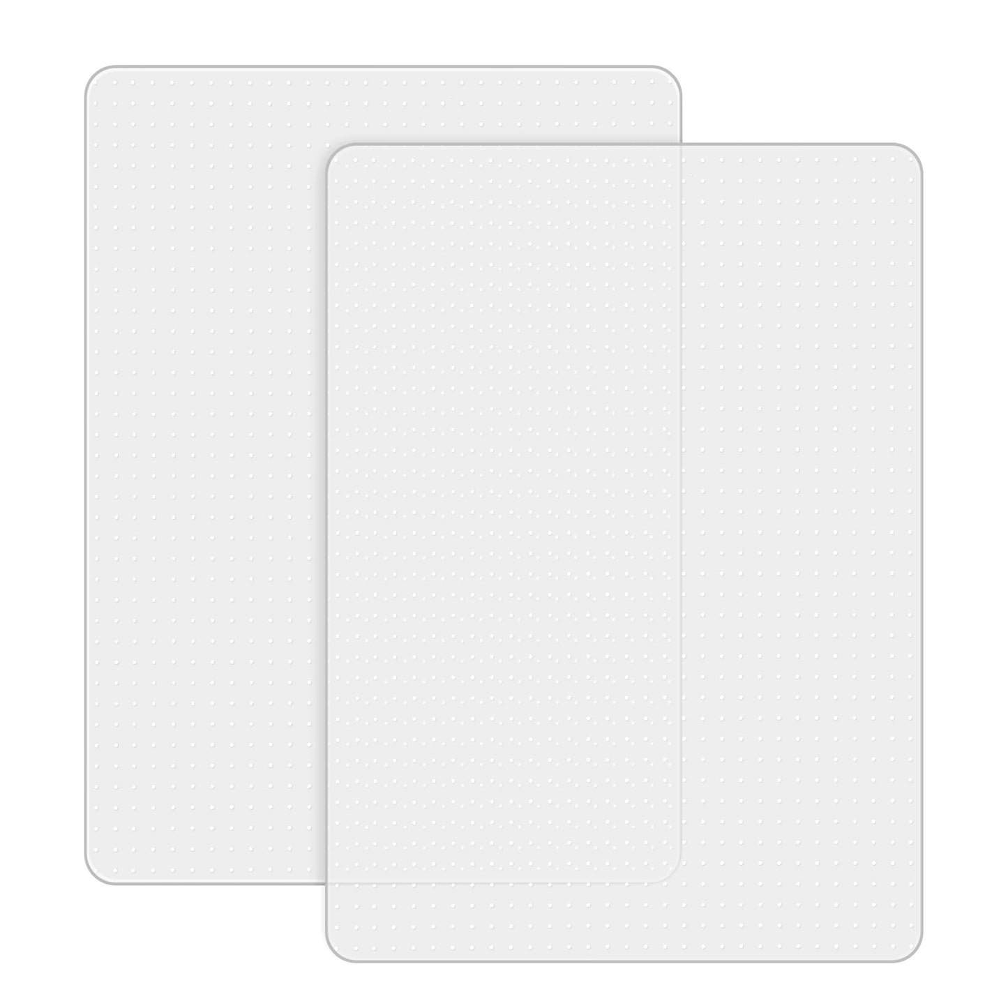 BesWin Office Chair Mat for Carpet, 76.2 x 122cm with Lip Plastic Carpet Protector for Low Pile Carpets