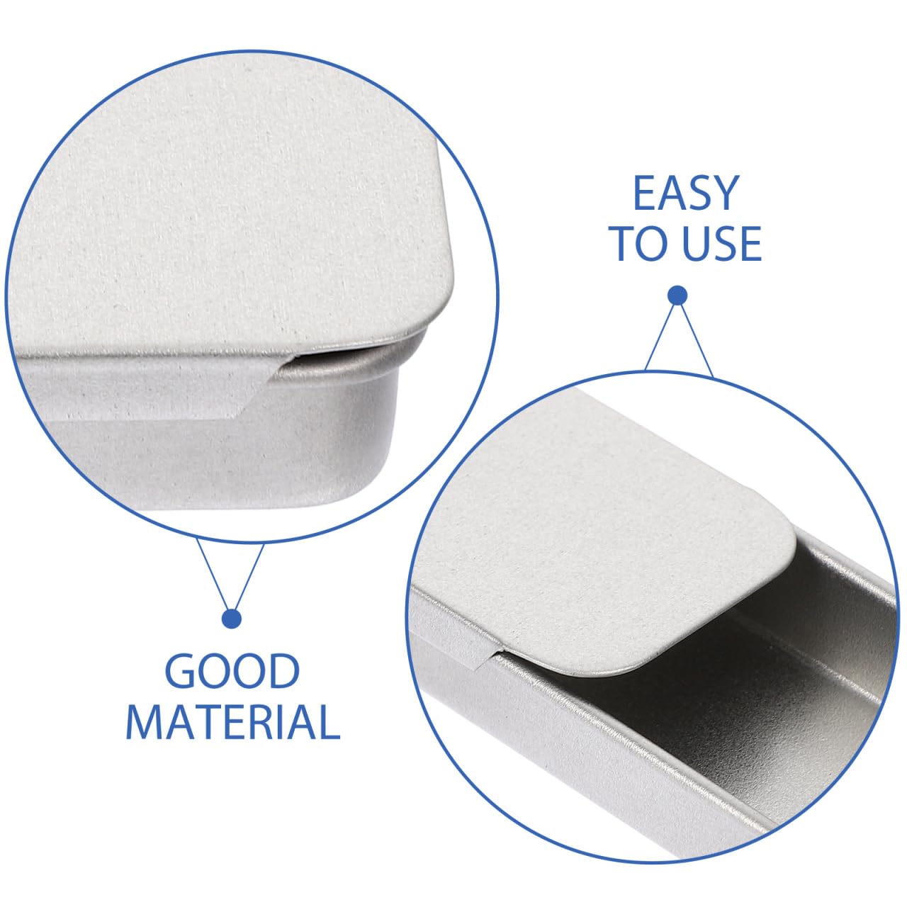 minkissy 16 Pcs Small Tinplate Boxes Push Lid Tinplate Boxes 1.97 X 0.98 X 0.39 in Mini Metal Boxes for Solid Perfume Balm Candy Coins Pills and