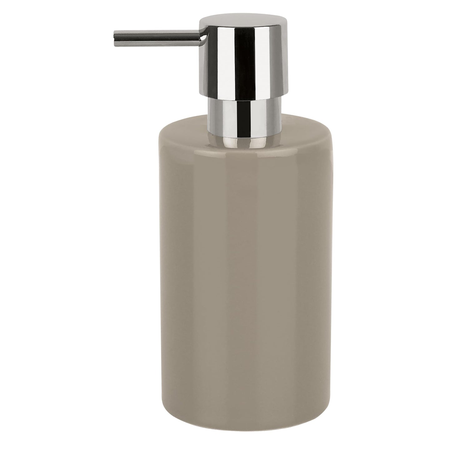 Spirella Liquid Soap Dispenser, Stoneware, Beige, 7 x 7 x 16 cm