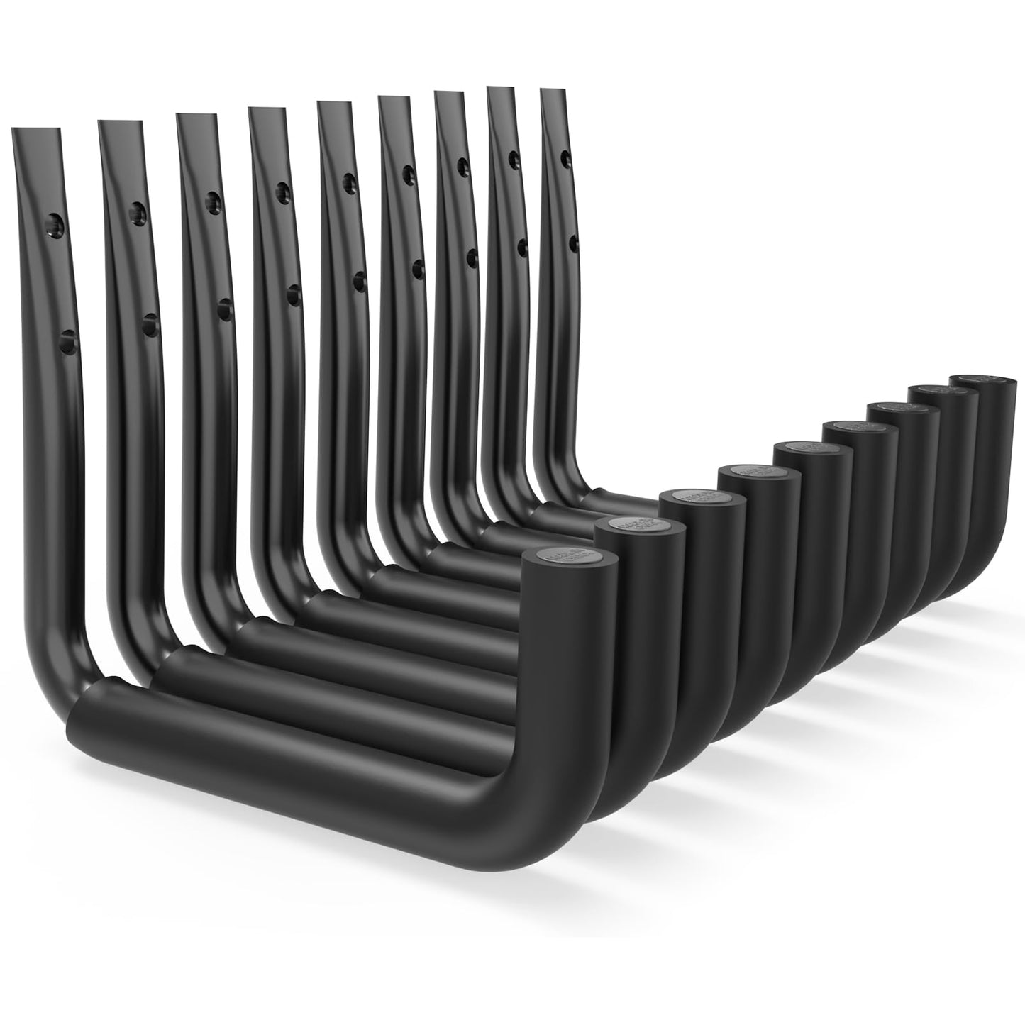 Kitmiido Heavy Duty Ladder Hooks, 9 Set Garage Storage Wall Hooks for Ladder, Bike, Tools (H23 X L25 cm, Count, 9)